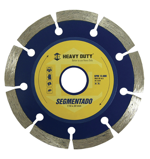 DISCO DIAMANTADO 110MM SEGMENTADO HEAVY DUTY