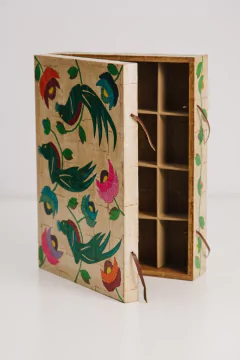 Caja de madera grande - Salmón Tienda