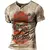 Imagem do Camisetas vintage para homens com estampa 3d americana camiseta manga curta over