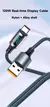 6a 120w usb a tipo c cabo de carga super rápido cabo de dados de náilon para x na internet