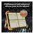 Reflector Luz Portátil Solar Exterior Cargador Usb Celu 100w en internet