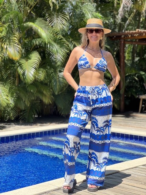 Calça malha + biquíni Oceano tropical - comprar online
