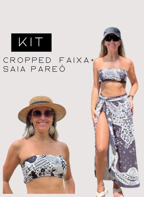 Kit saia parêo + cropped Mistérios da Noite - comprar online