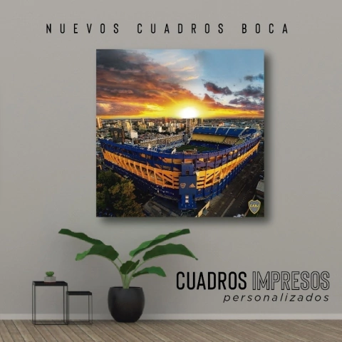 Cuadro cuadrado Boca