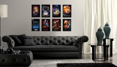 Star Wars "Promo x 8 Cuadros de 22 x 15 cm cada uno"