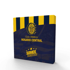Cuadritos decorativos Rosario Central 15 cm x 15 cm - comprar online