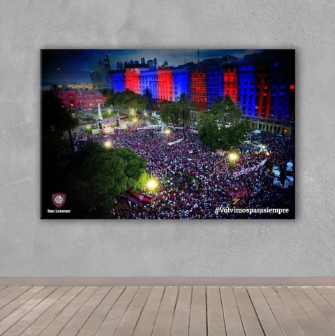 Cuadros Rectangulares San Lorenzo "Volvimos para Siempre" #2