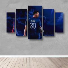 Cuadro poliptico Messi Paris Saint-Germain #68