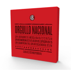 Cuadritos decorativos Independiente 15 x15 cm - comprar online