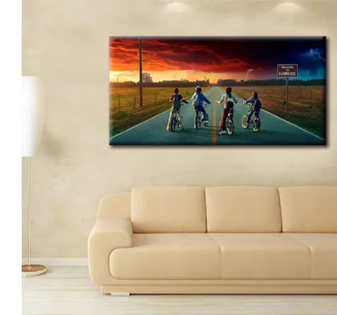 Cuadro rectangular Stranger things