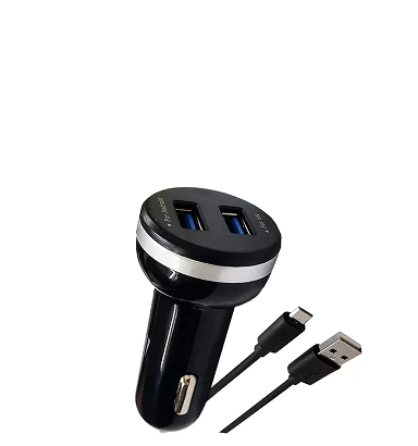 Cargador 12V Auto TIPO C 3.4A c/cable