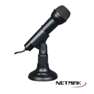 Microfono PC Netmak con soporte NM-MC2