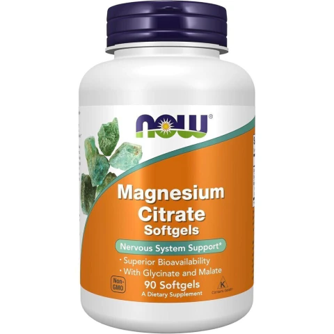 NOW Foods Magnesio citrato glicinato malato 90 softgels