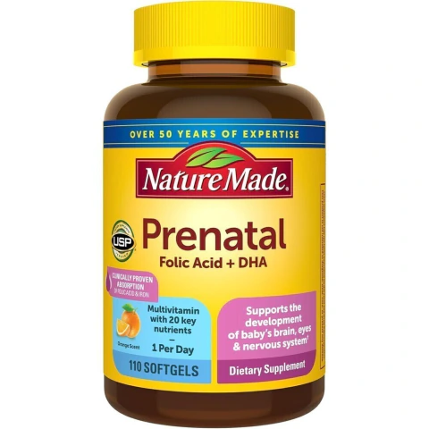 Nature Made Prenatal Fólico + DHA 110 Cápsulas