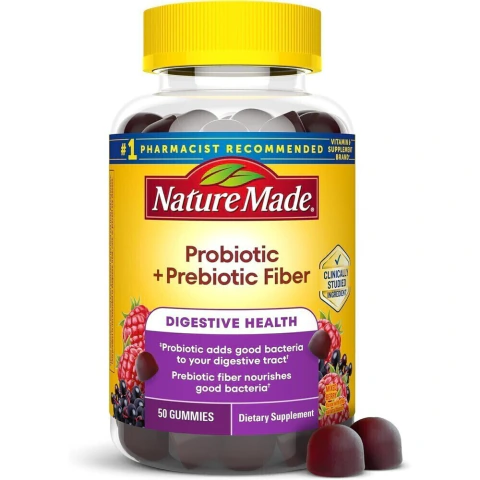 Nature Made Probiótico + Prebiótico Fibra 50 Gomitas