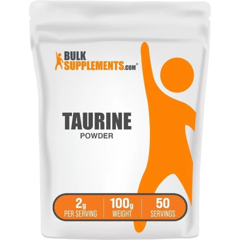 BulkSupplements Taurina Polvo 100 g Aminoácido Sin Sabor