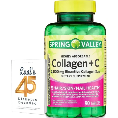Spring Valley Colágeno + Vitamina C 2500 mg 90 Tab