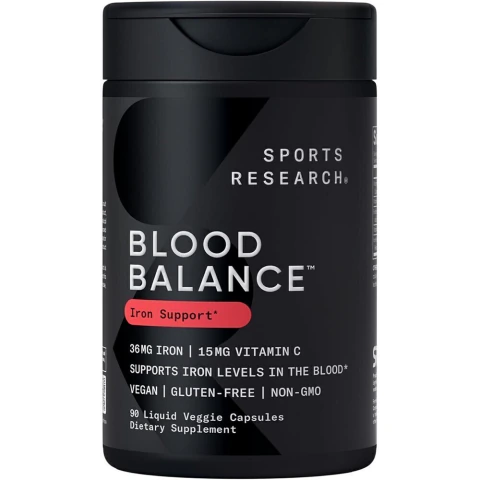 Sports Research Blood Balance Hierro 36 mg 90