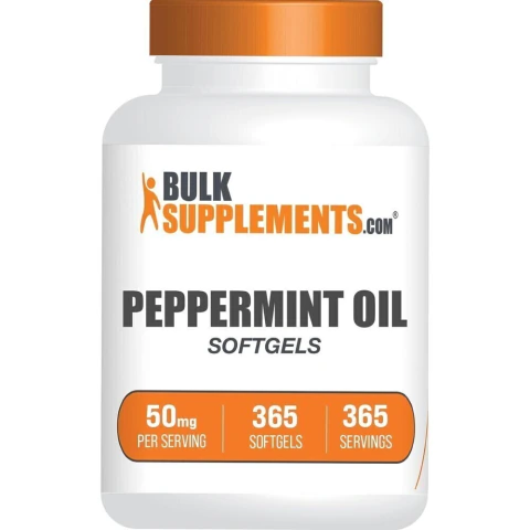 BulkSupplements Aceite de Menta 50mg 365 Cáps