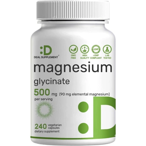 Deal Supplement Magnesio Glicinato 500 mg 240 cáps