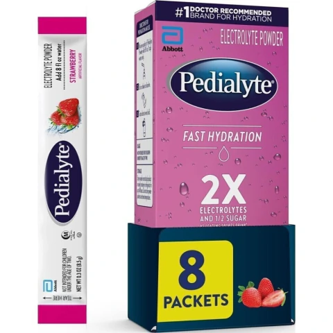 Pedialyte Electrolitos Frutilla 8 Sobres