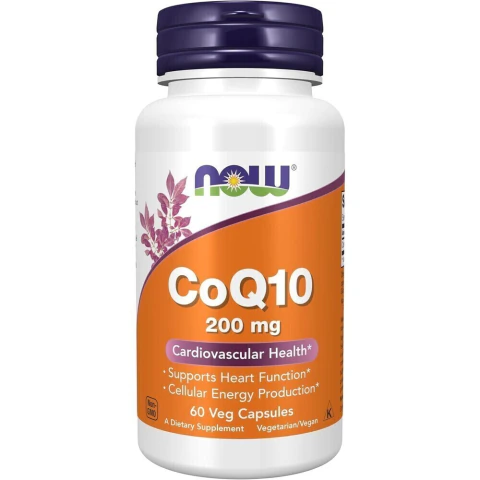 NOW Foods CoQ10 200 mg 60 Cápsulas Veg