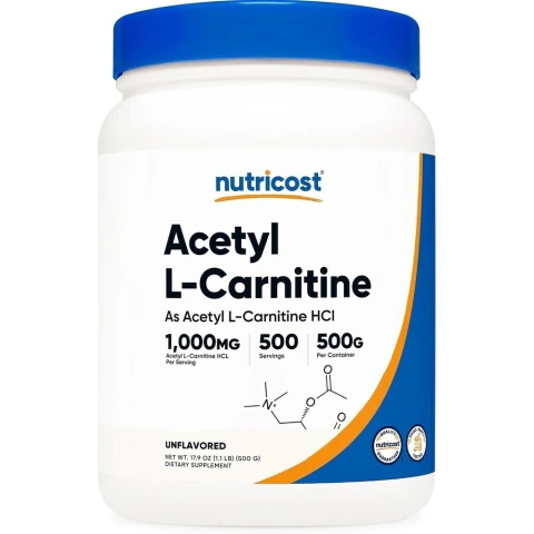 Nutricost Acetil L-Carnitina Polvo 500 g