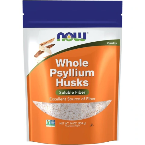 NOW Foods Cáscaras de Psyllium 454 g