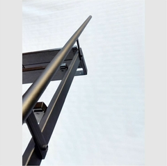Escalera para altillo o entrepiso fija a pared con una baranda - comprar online