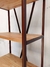 Biblioteca-estantería Industrial Hierro Y Madera Con Remaches - comprar online