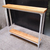 Mesa De Arrime Recibidor Industrial Blanco Y Madera Paraiso