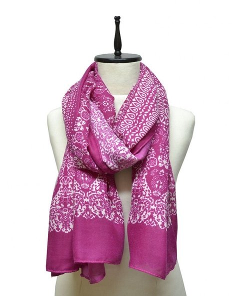 CHALINA ESTAMPADA CON BULGAROS BICOLOR