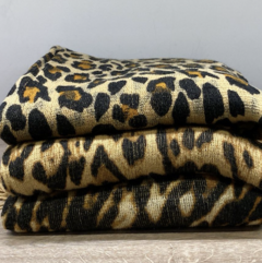 PASHMINA ANIMAL PRINT CON FLECOS - comprar online