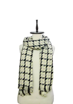 BUFANDA TEJIDA GEOMETRICA - tienda online