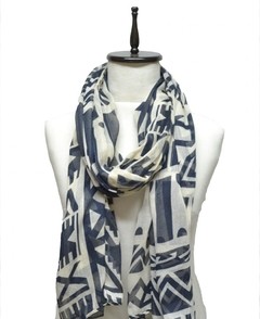 PASHMINA ESTAMPADA BICOLOR
