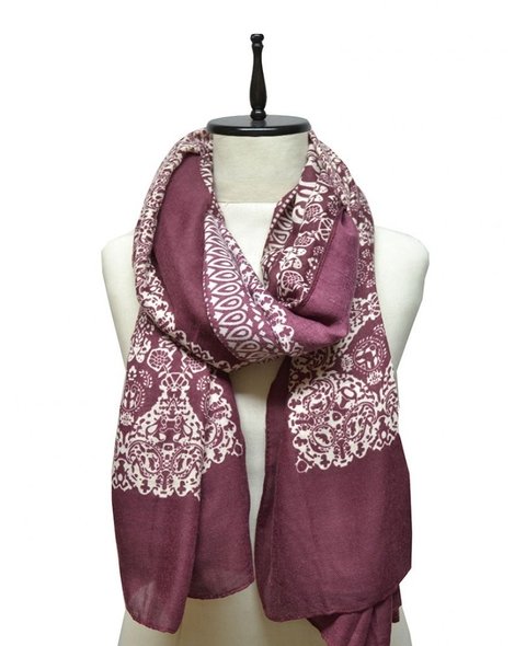 CHALINA ESTAMPADA CON BULGAROS BICOLOR