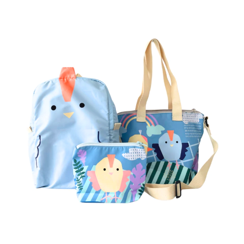 Set Faunita lanzamiento | mochila infantil, neceser y lunchera - elegí tu personaje. - tienda online