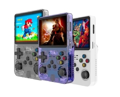 Consola R36S con SD 128gb con Juegos
