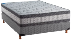 Colchón espuma reforzado Topacio Marfil Plus 140x190x30 cm + sommier
