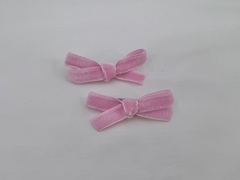 Moñitos velvet pastel - Estilo Reina