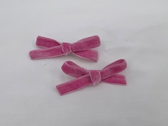 Moñitos velvet pastel - tienda online