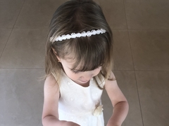 Vincha flor y perla - comprar online