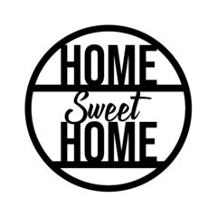 Adesivo Frase - Home Sweet Home