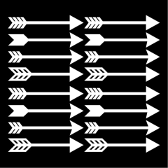 Adesivo de Parede - Kit Flechas na internet