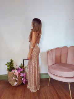Vestido Ginebra gold na internet