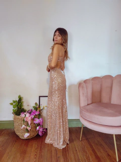 Vestido Ginebra gold - comprar online