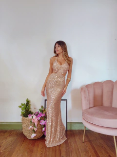Vestido Ginebra gold na internet