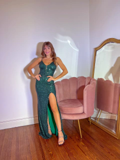 Vestido Tailandia verde esmeralda en internet