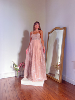 Image of Vestido Venecia rosé gold