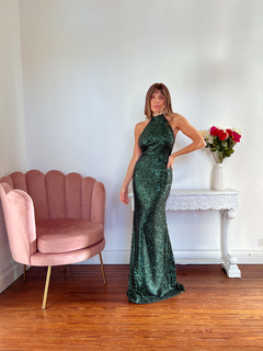 Vestido América esmeralda
